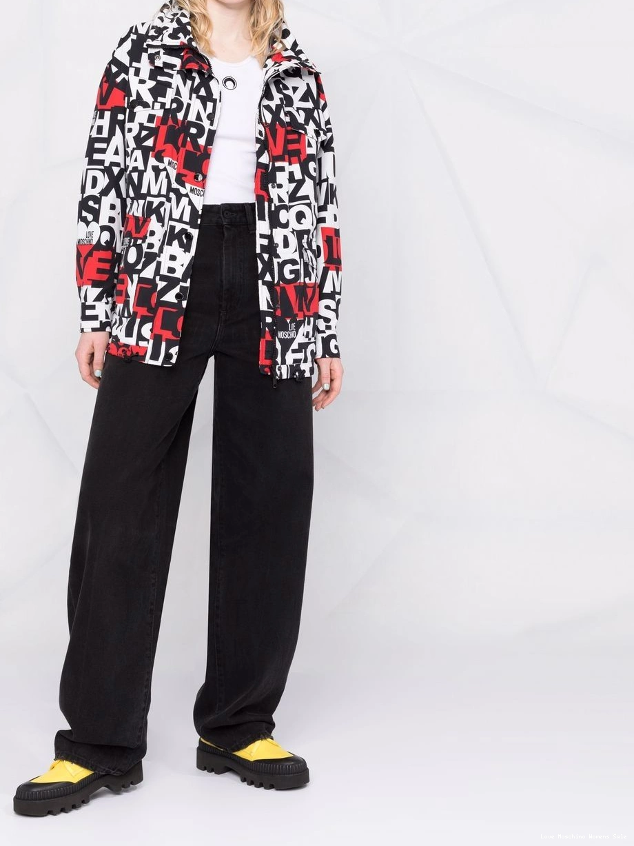 Affordable alphabet-print Moschino jacket Love Women 0430